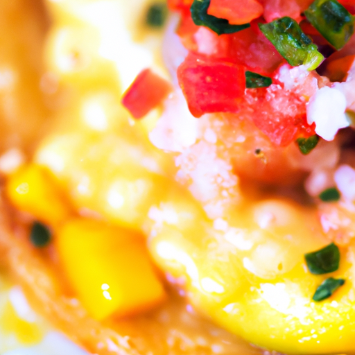 Tostada Ceviche de Camarón — AI-generated macro preview