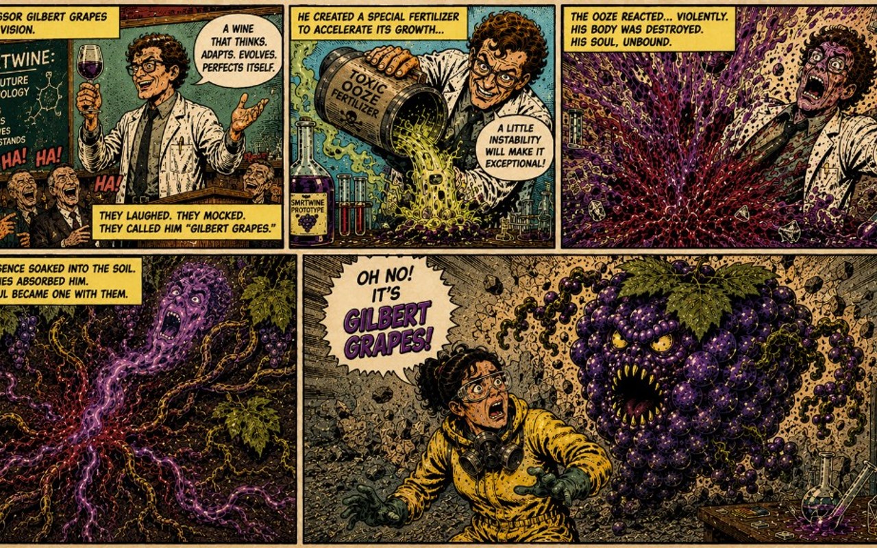 GilbertGrapes creator landing page: comic strip hero and channel layout.